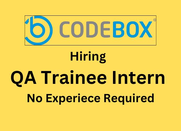Codebox hiring QA Trainee Intern